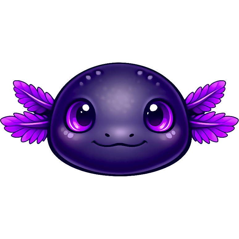 Axxy axolotl logo